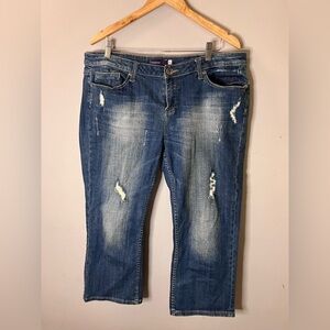 Vigoss Distressed Crop Jeans Juniors Size 17